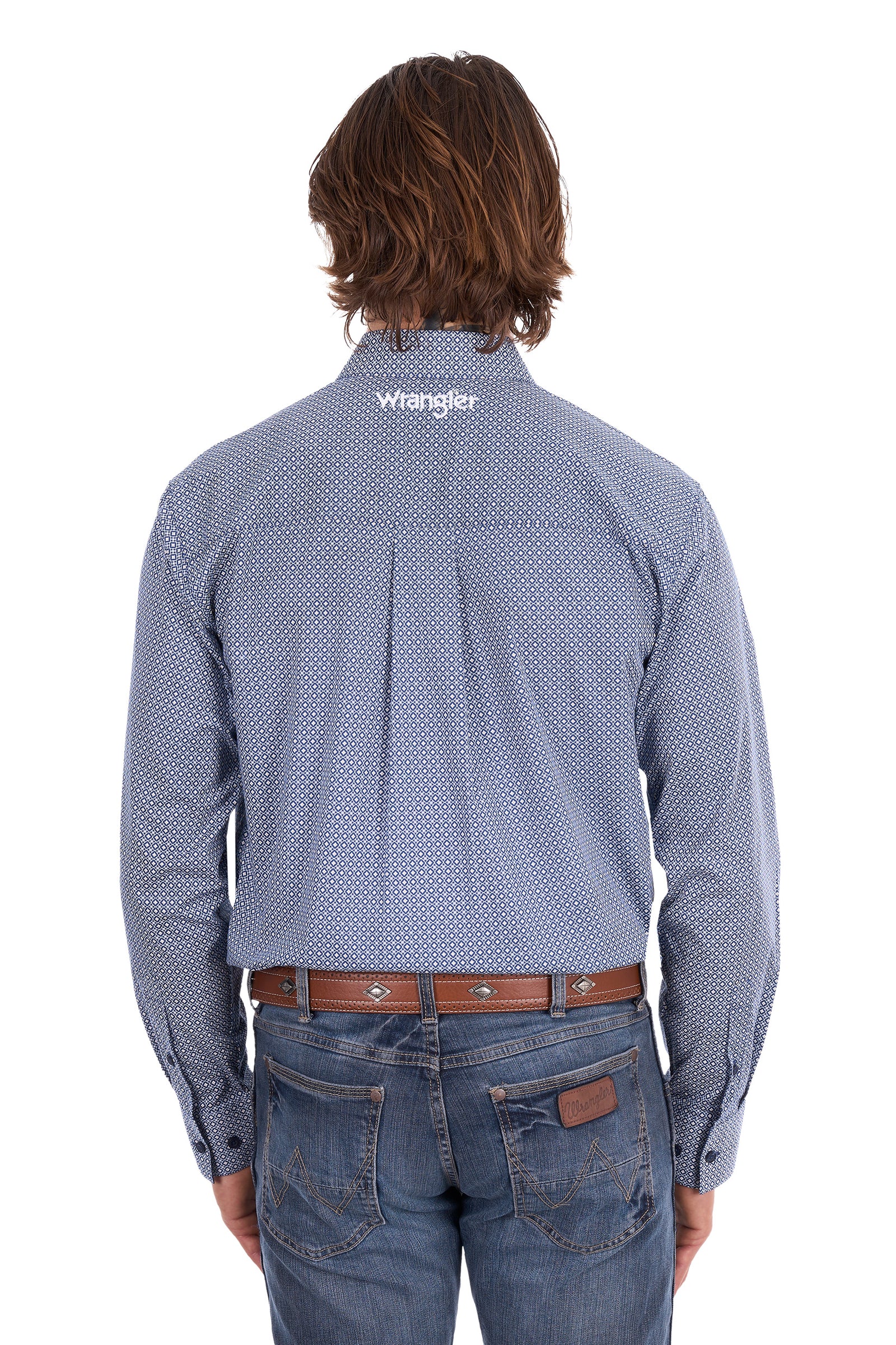 Wrangler Mens Gary 1 Pkt LS Shirt
