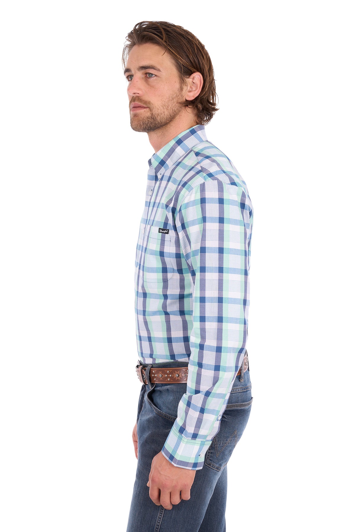 Wrangler Mens Dale 1 Pkt LS Shirt