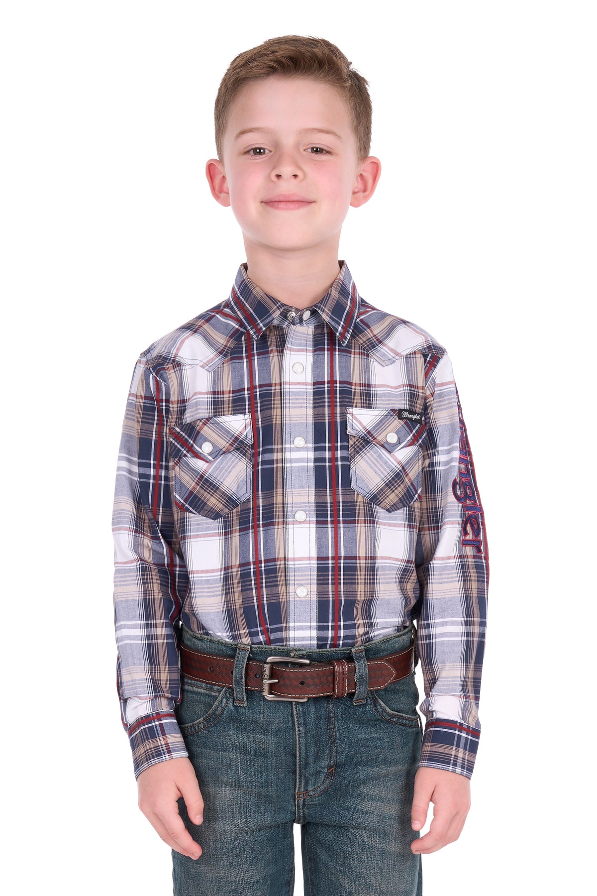 Wrangler Boys Shaun Logo LS Shirt