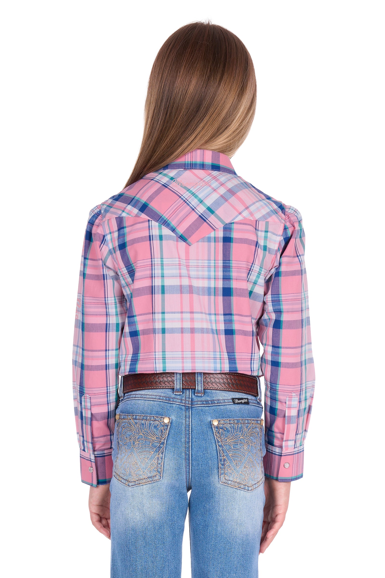Wrangler Girls Kiara Logo LS Shirt