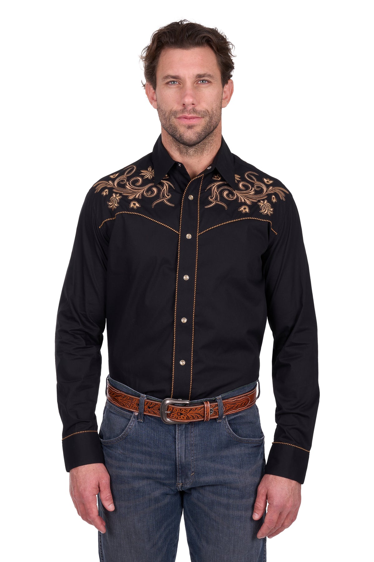 Wrangler Mens Luke Embroidered LS Shirt