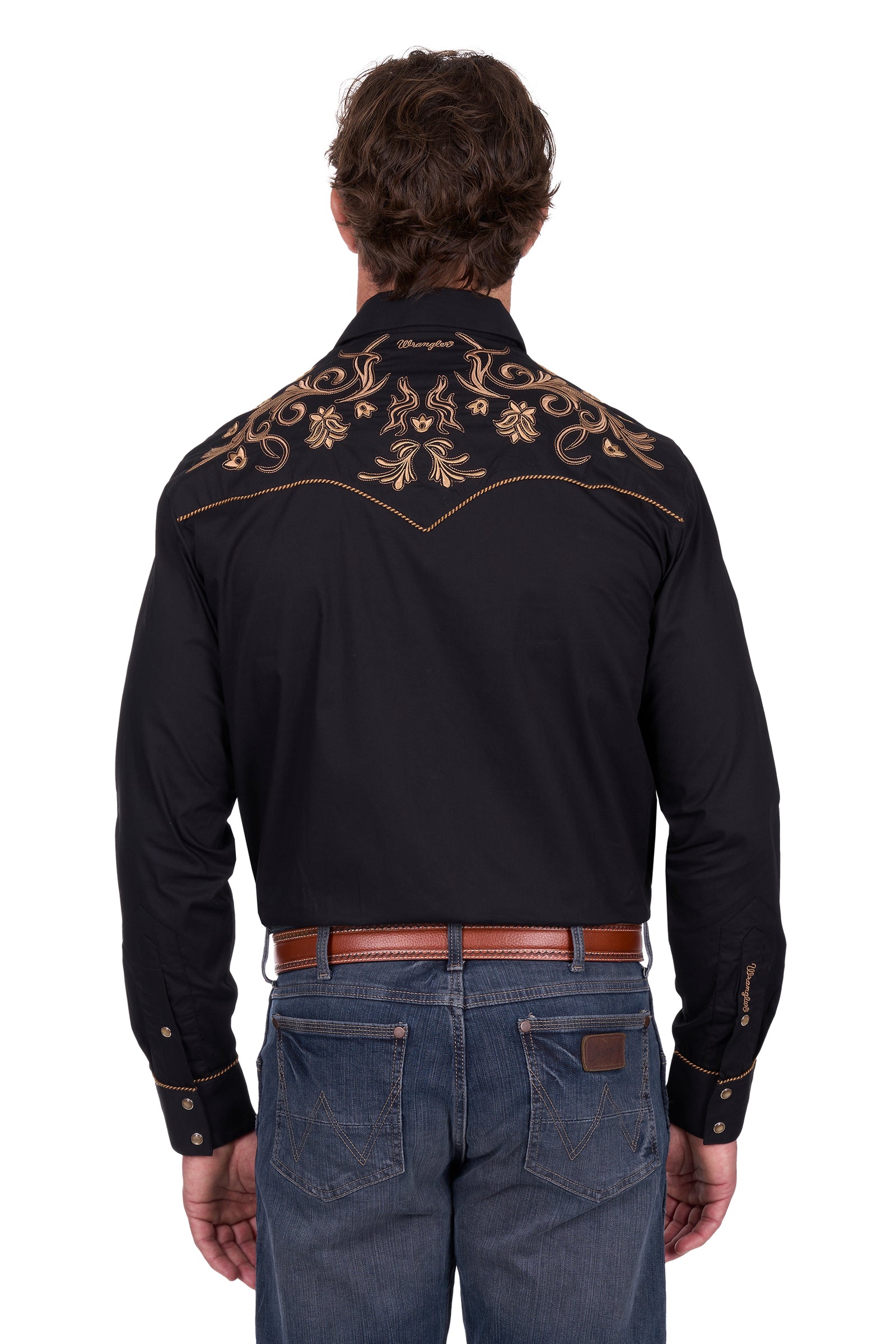 Wrangler Mens Luke Embroidered LS Shirt