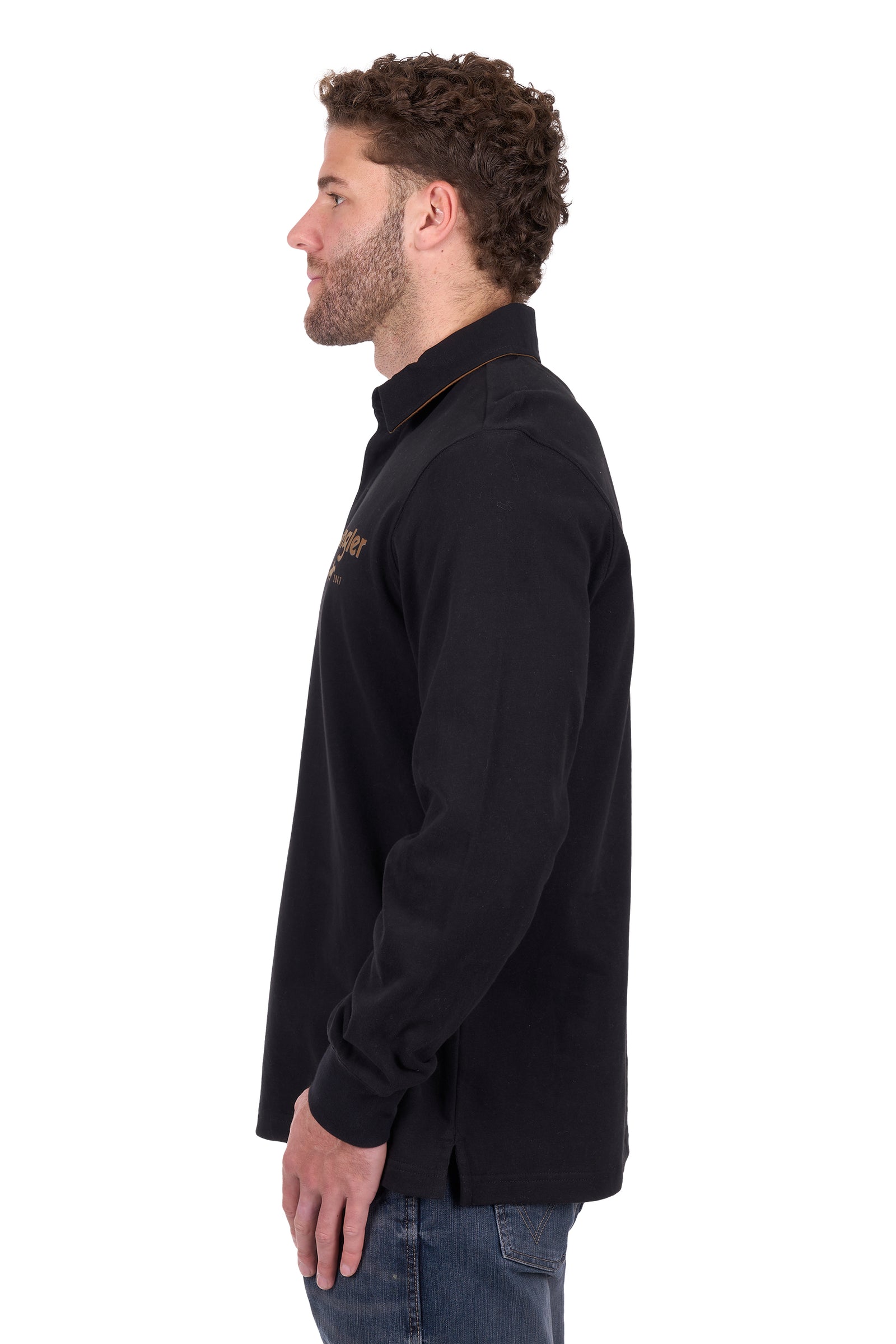 Wrangler Mens Nash Rugby | Country Clothing - Mens Winter | Saddleworld ipswich