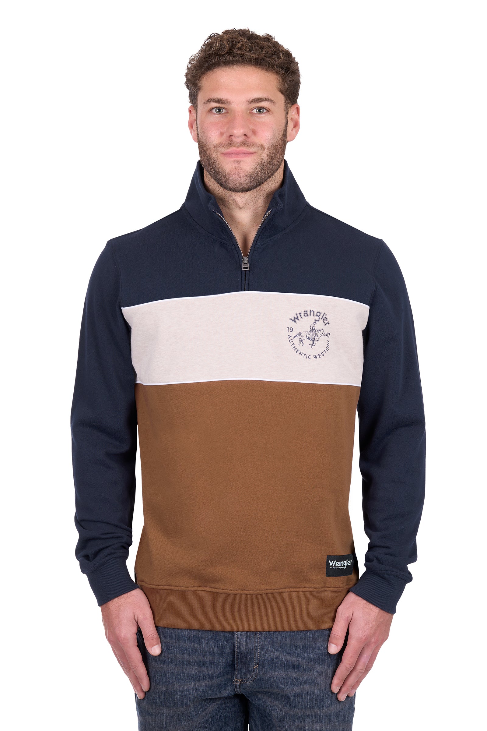 Wrangler Mens Steve 1/4 Zip Pullover