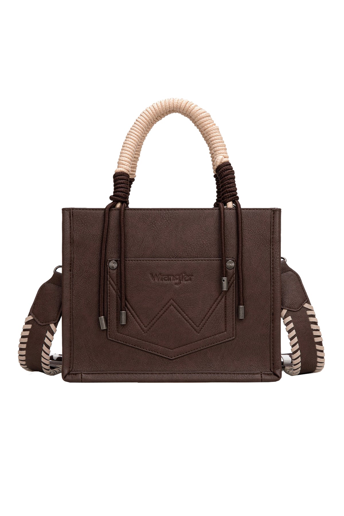 Wrangler Cow Print Tassel Crossbody Bag