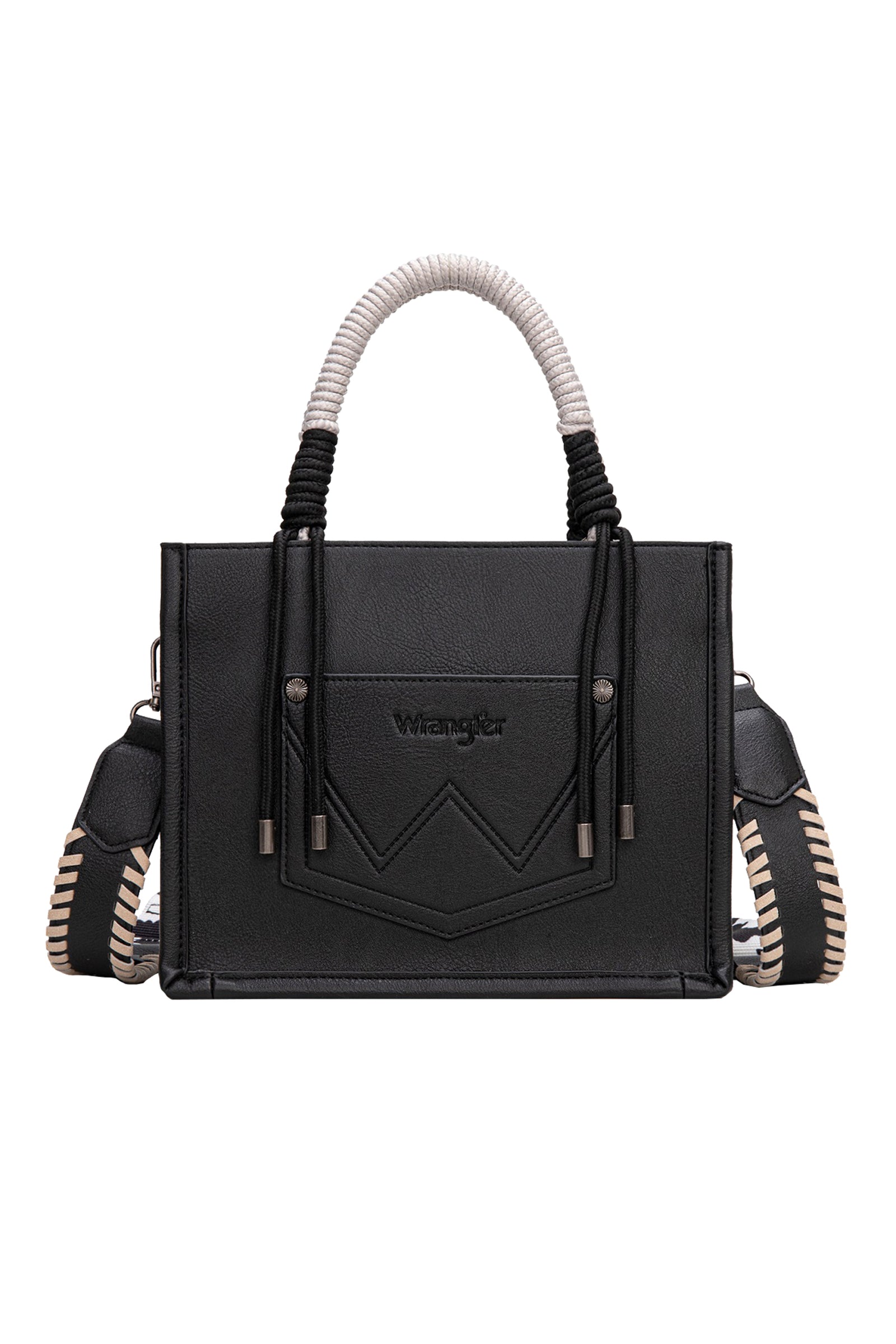 Wrangler Cow Print Tassel Crossbody Bag