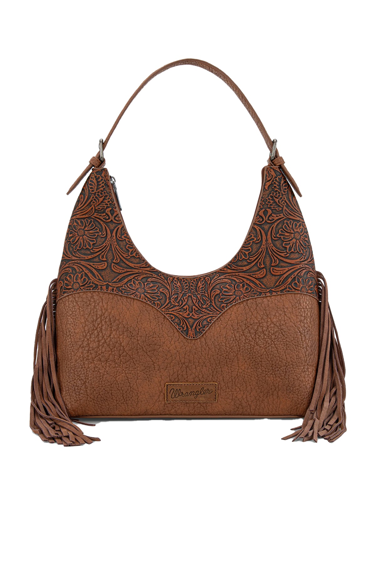 Wrangler Tooled Fringe Shoulder Bag