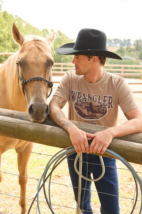 Wrangler Mens James SS Tee | Country Clothing - Mens T Shirt | Saddleworld Ipswich