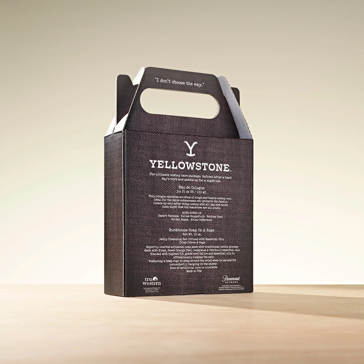 Tru Western Mns Yellowstone Gift Set for Him - Yellowstone Cologne/Bunkhouse Soap