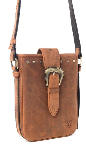 Yellowstone Wildhaven Amber Buckle Crossbody Bag - Dark Brown | Giftware - Handbag | Saddleworld Ipswich