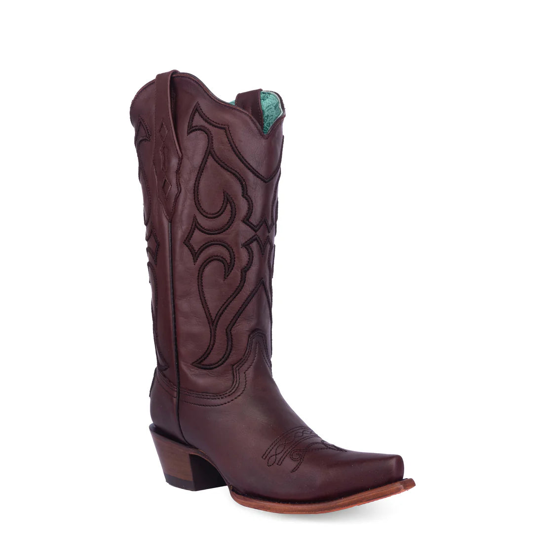 Corral Ladies Full Brown Embroidery Boot - Black Friday Sales
