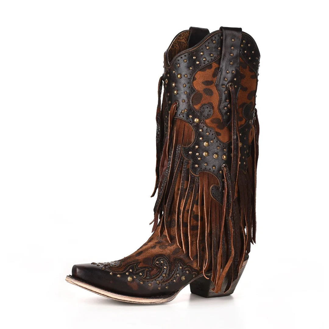 Corral Ladies Honey Leopard Boots