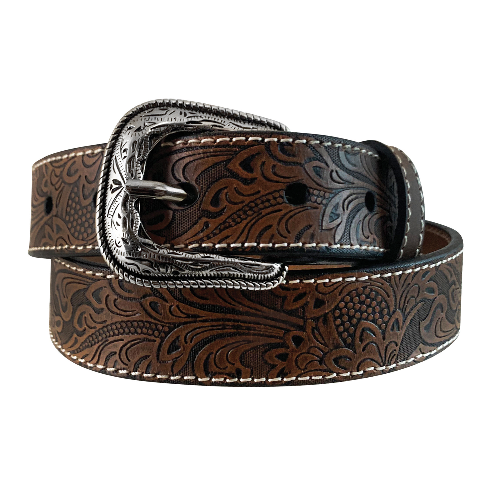 Roper Bys Belt 1.25in Natural Leather
