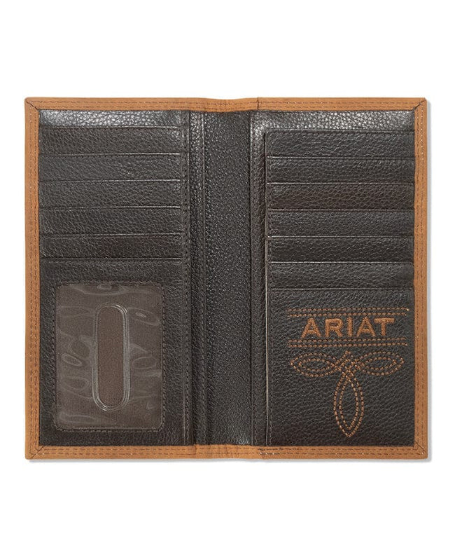 Ariat Rodeo Wallet Cross Stitch Patch Medium Brown | Giftware - Handbag | Saddleworld Ipswich