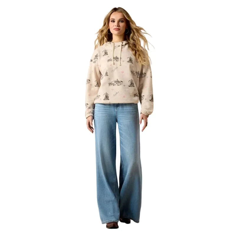 Ariat Wms Essential Hoodie Oatmeal Heather