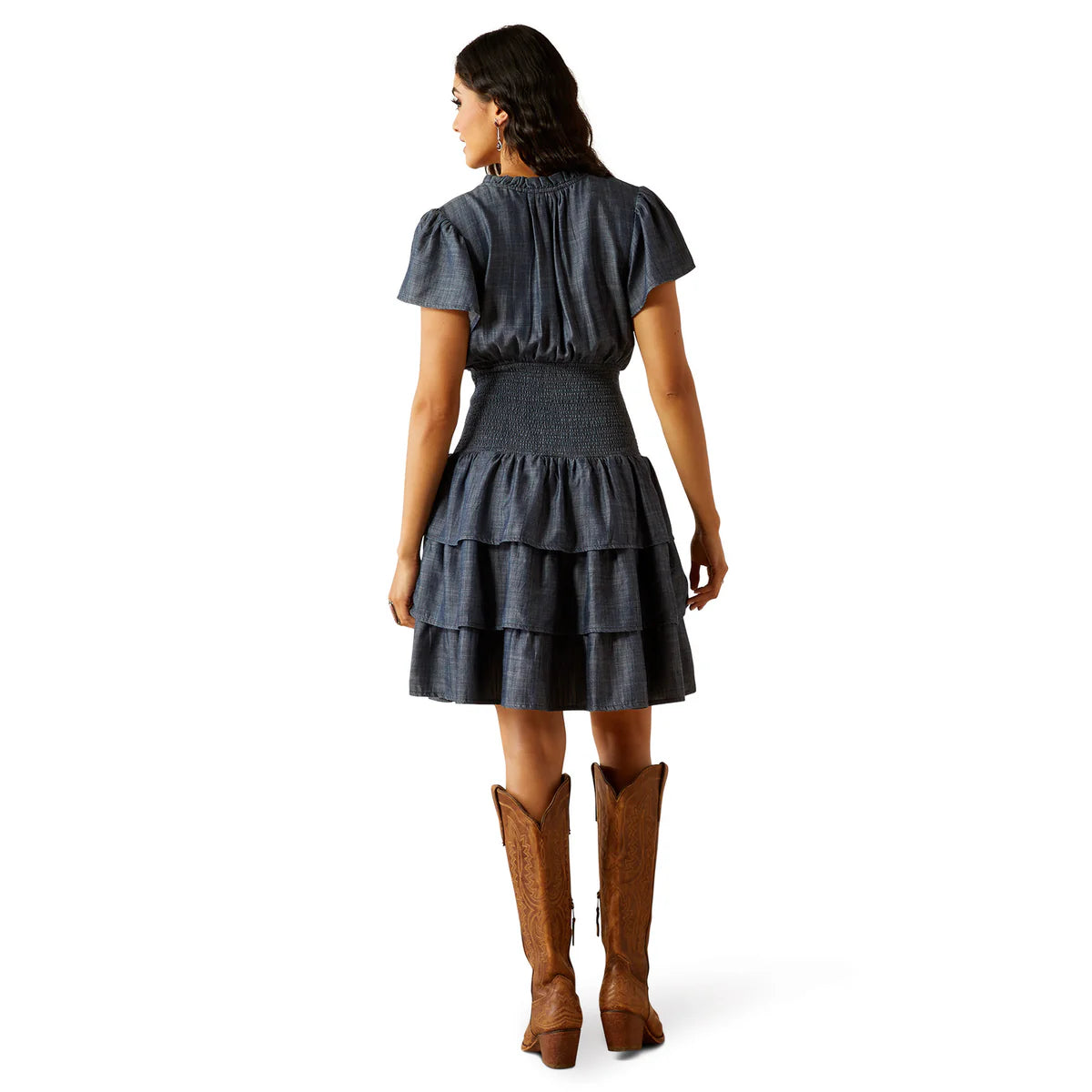 Ariat Wms Stellar Dress Medium Blue Chambray