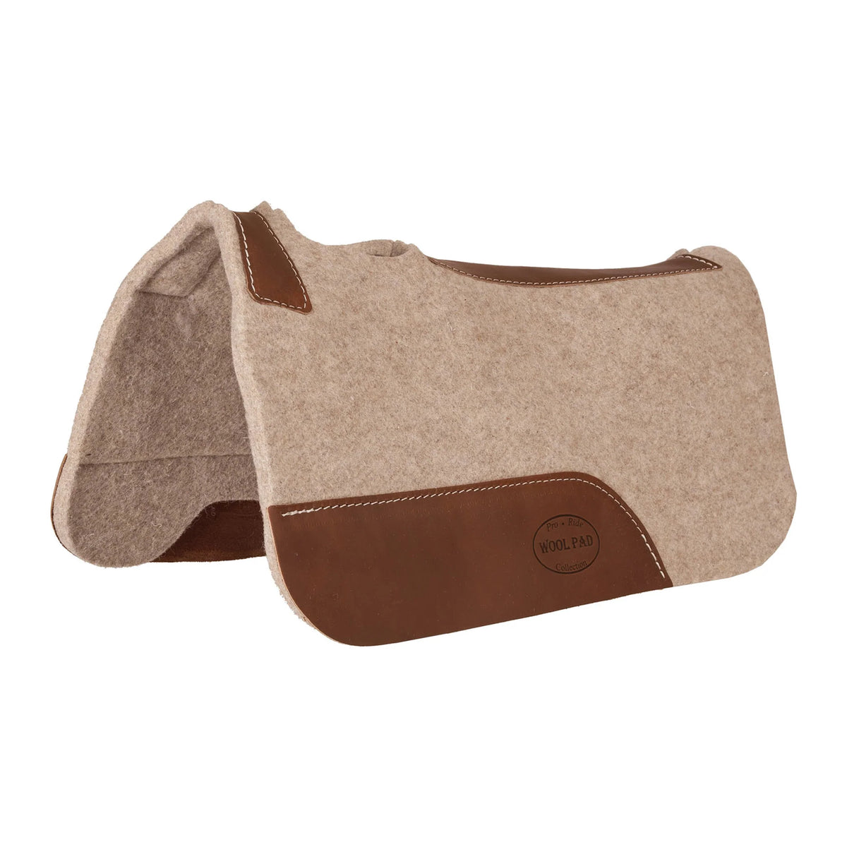 Ezy Ride Wool Contoured Pony Pad 24 x 24 x .5in Tan