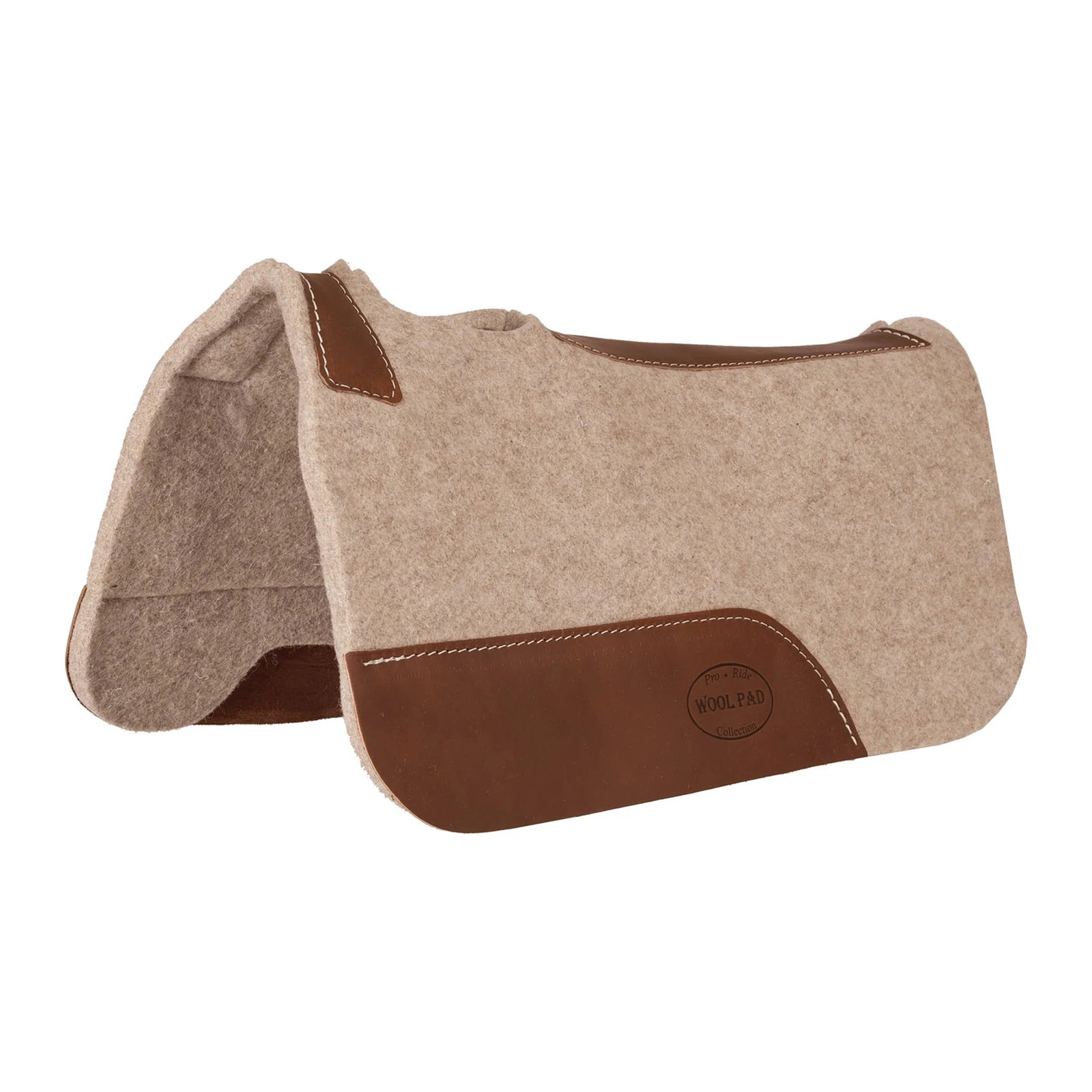 Ezy Ride Wool Contoured Pony Pad 24 x 24 x .5in Tan