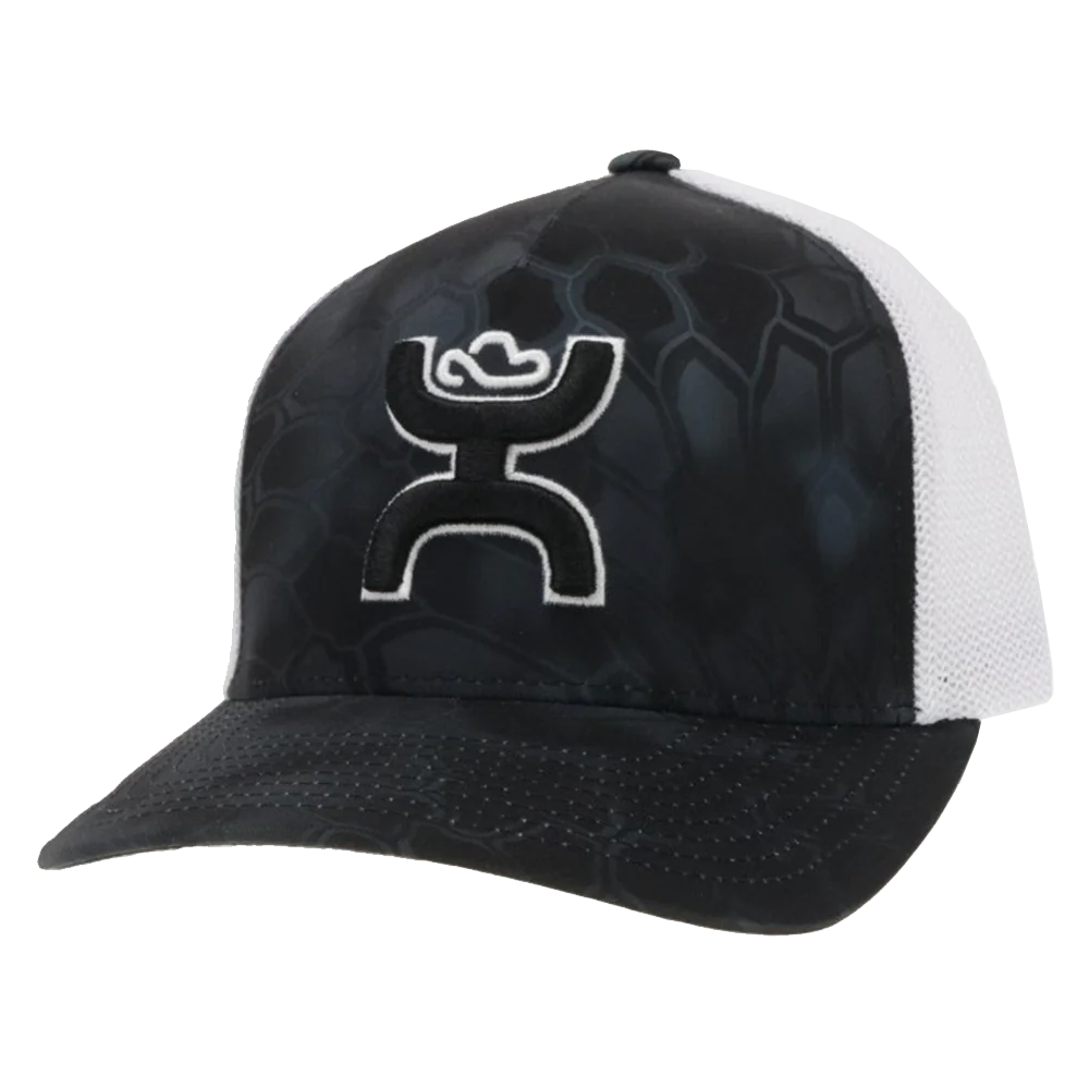Hooey Bass Black White Trucker Cap