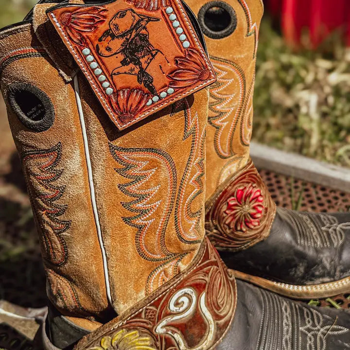 Leather Boot Wallet Cowgirl Rodeo Western Cowboy | Giftware - Wallet | Saddleworld Ipswich