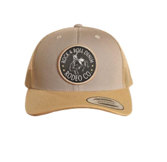 Rock and Roll Denim Curved Trucker Cap