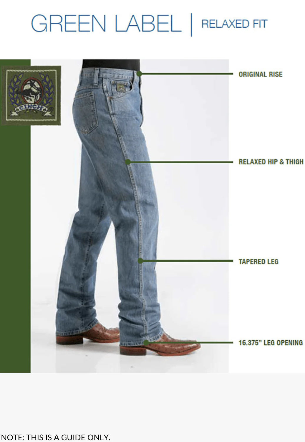 Cinch Green Label Mens Relaxed Fit Jeans