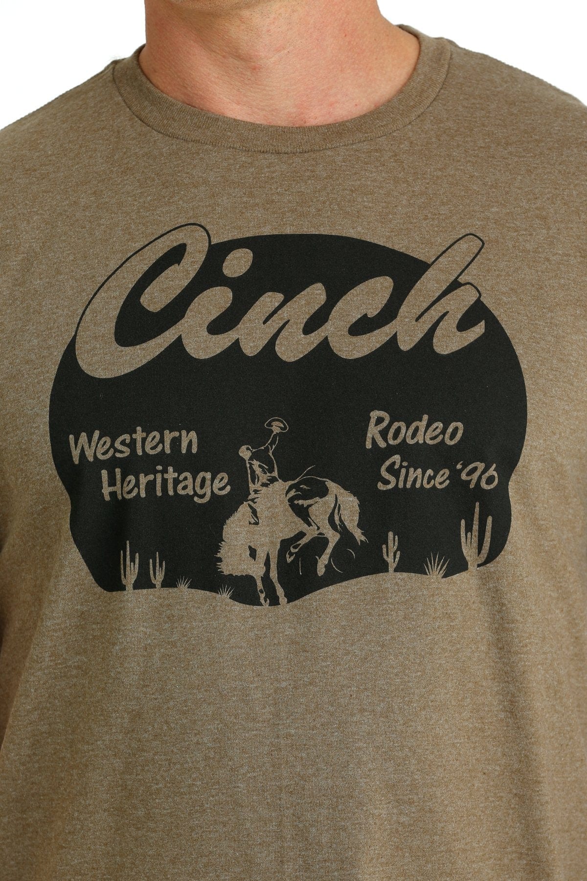 Cinch Mens Brown Western Heritage Graphic T Shirt - Summer Clearance