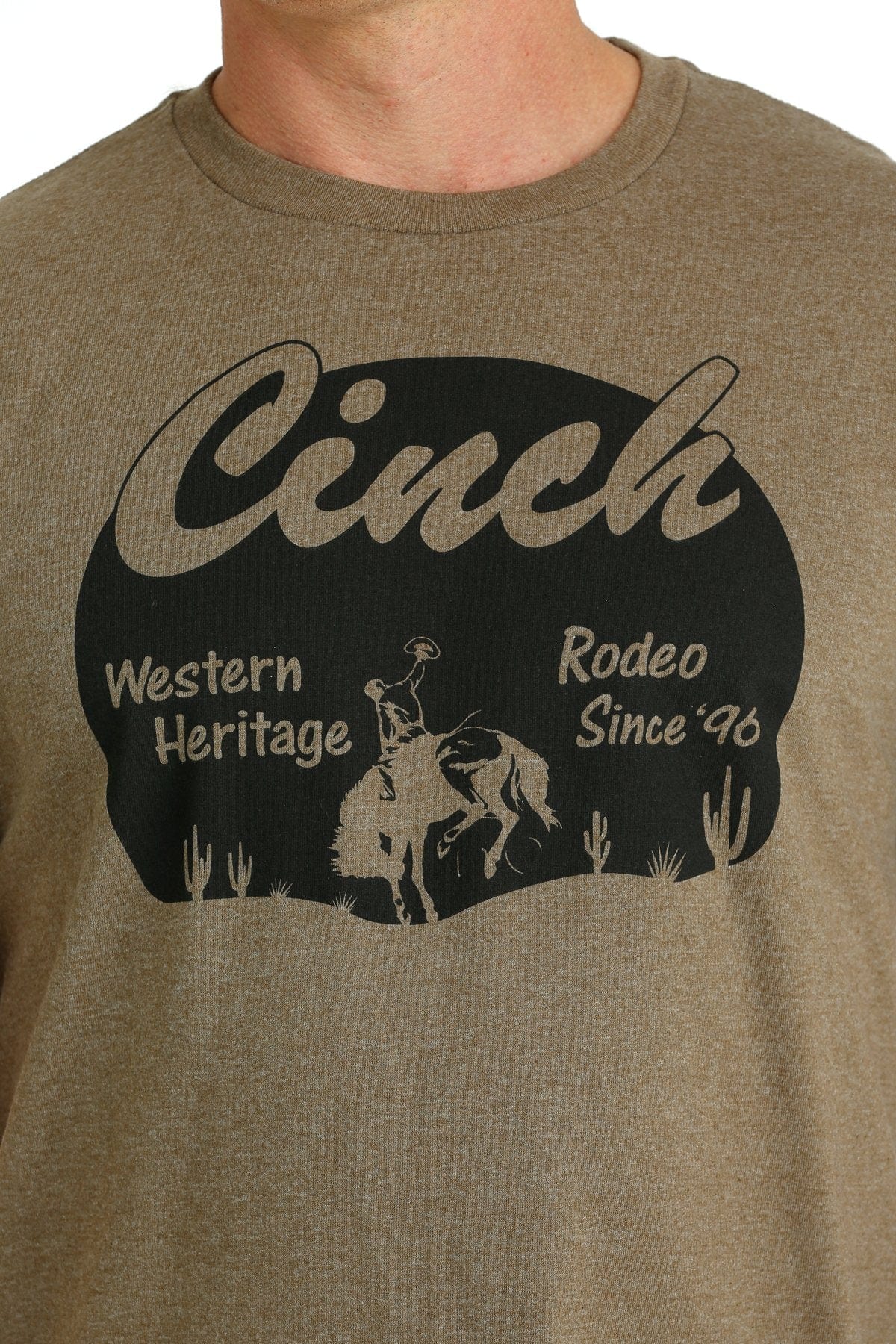 Cinch Mens Brown Western Heritage Graphic T Shirt