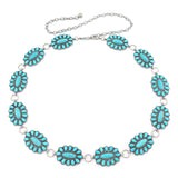 Ranch Dressn The Missy Faux Turquoise Concho Belt