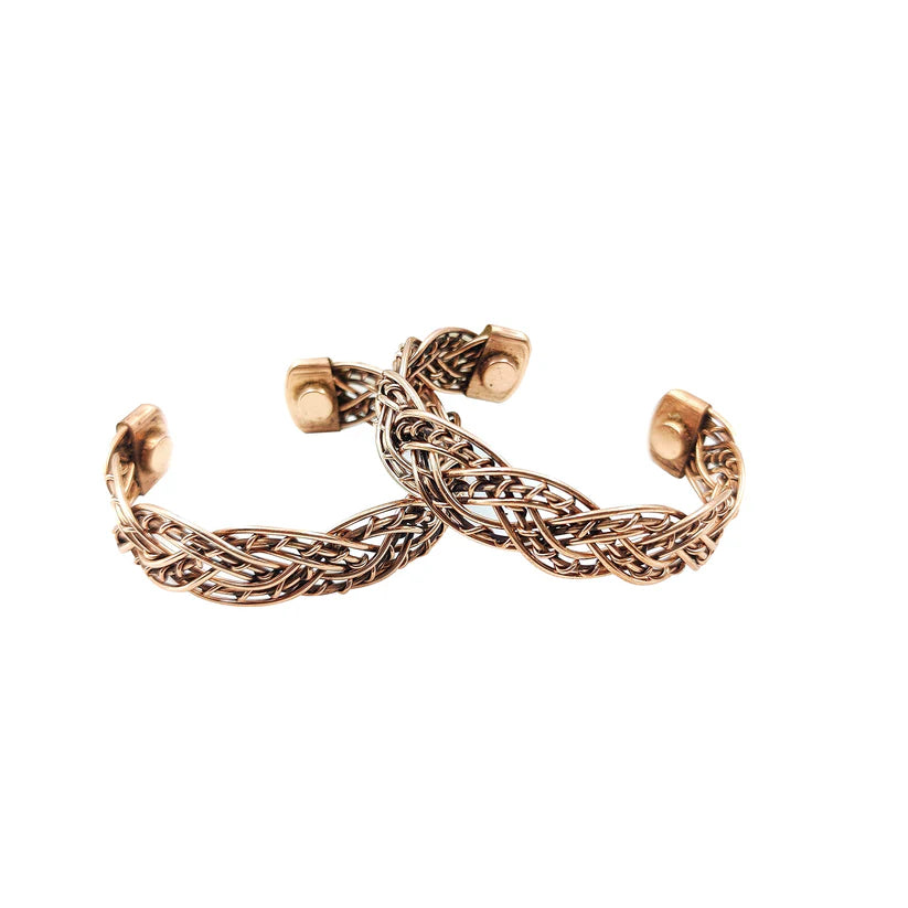 Fire Copper Magnetic Bracelet - Handcrafter Wellnness Accessory