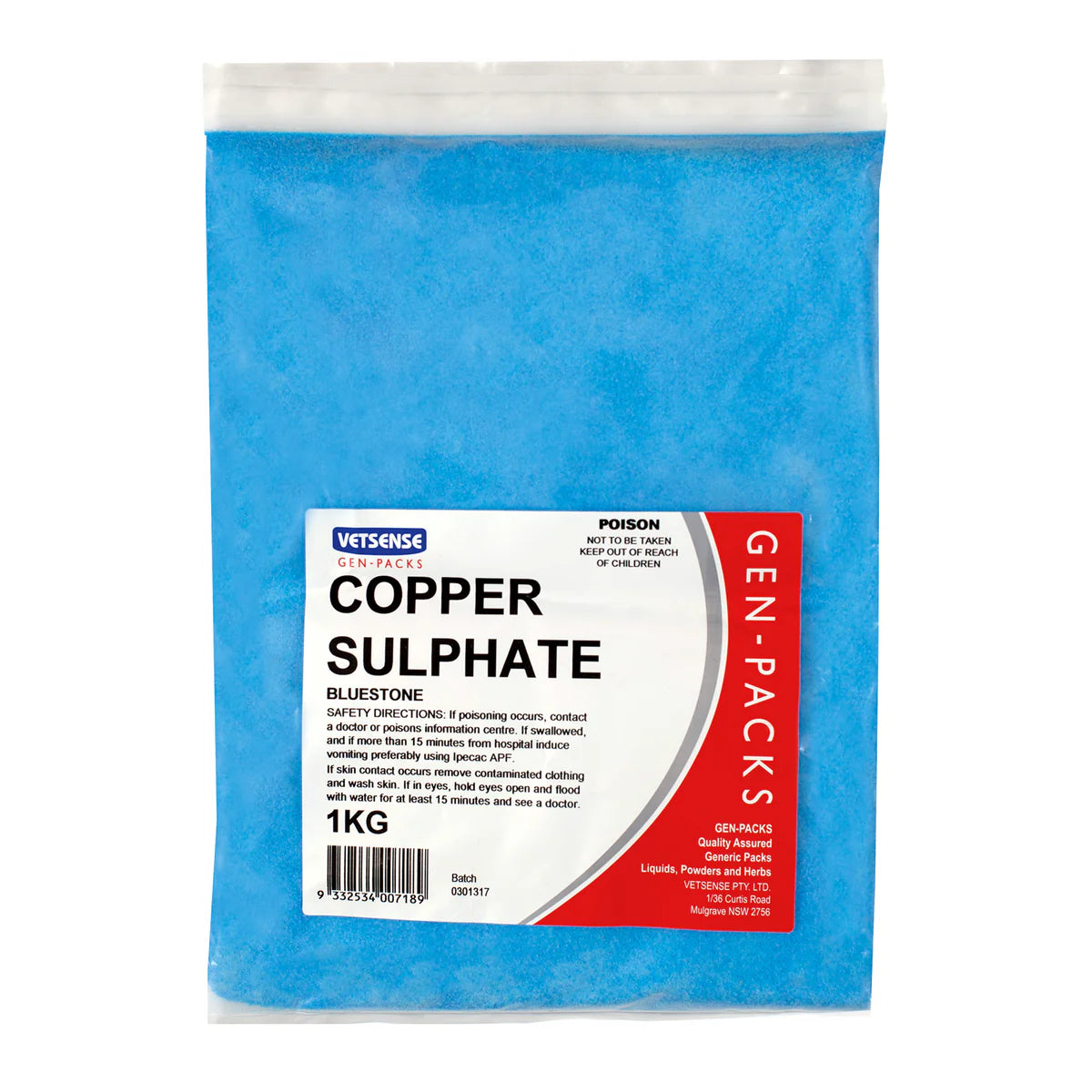 Gen-Packs Copper Sulphate