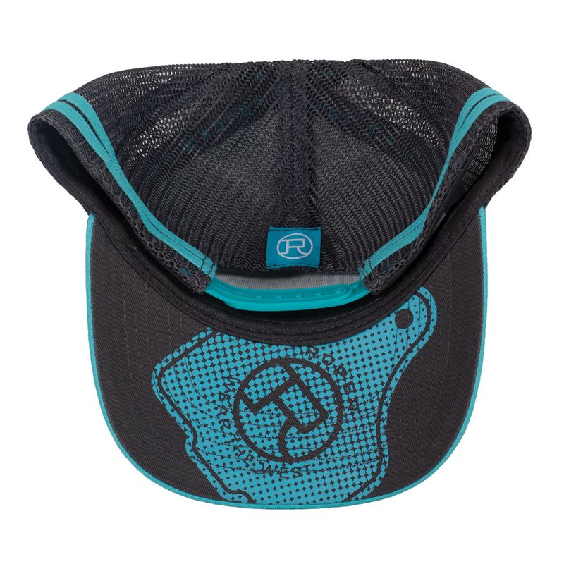 Roper Trucker Cap - Cattle Tag Teal