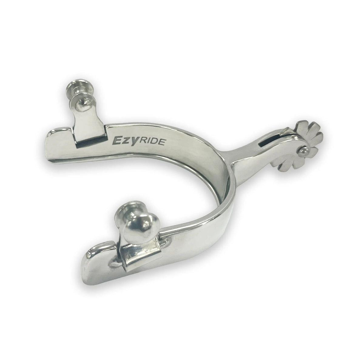 Ezy Ride Stockmans Spur Stainless Steel 1-3/4IN Shank 9pt SS Rowels