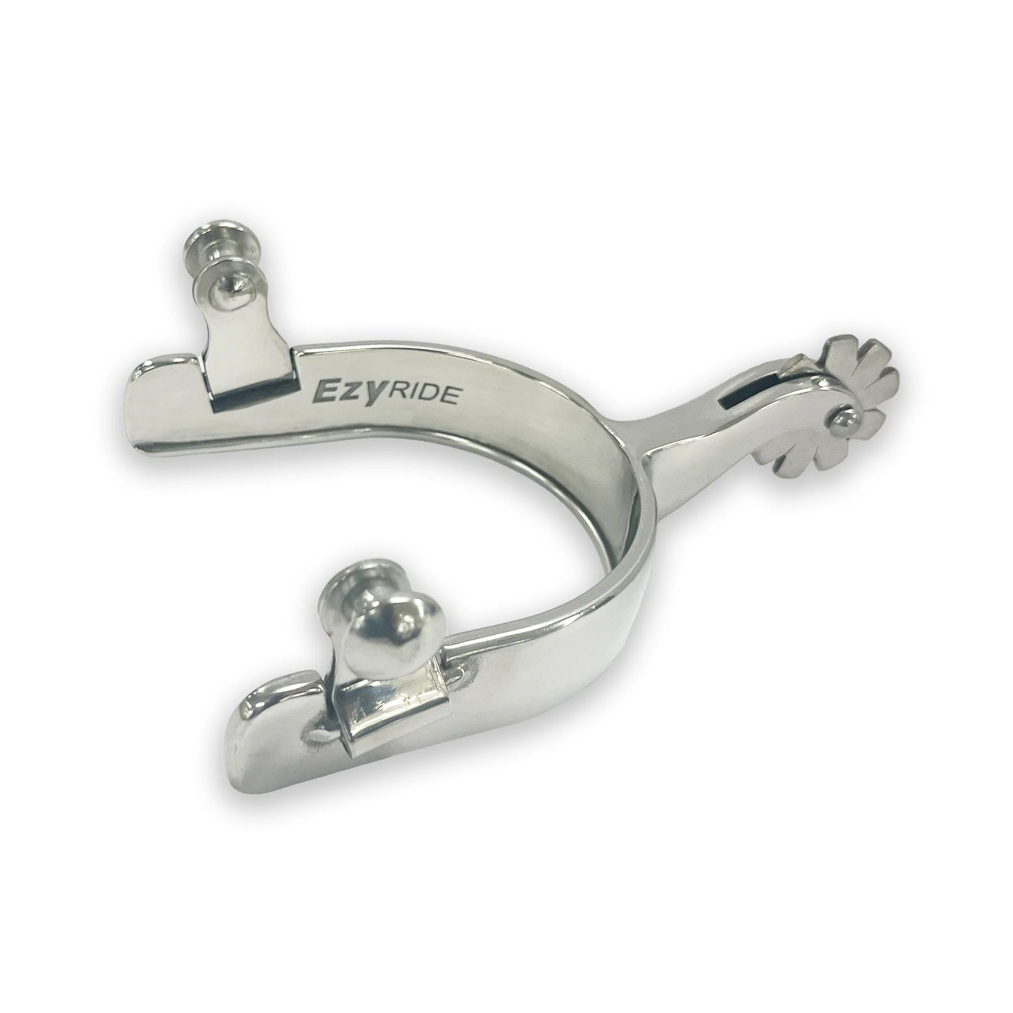Ezy Ride Stockmans Spur Stainless Steel 1-3/4IN Shank 9pt SS Rowels