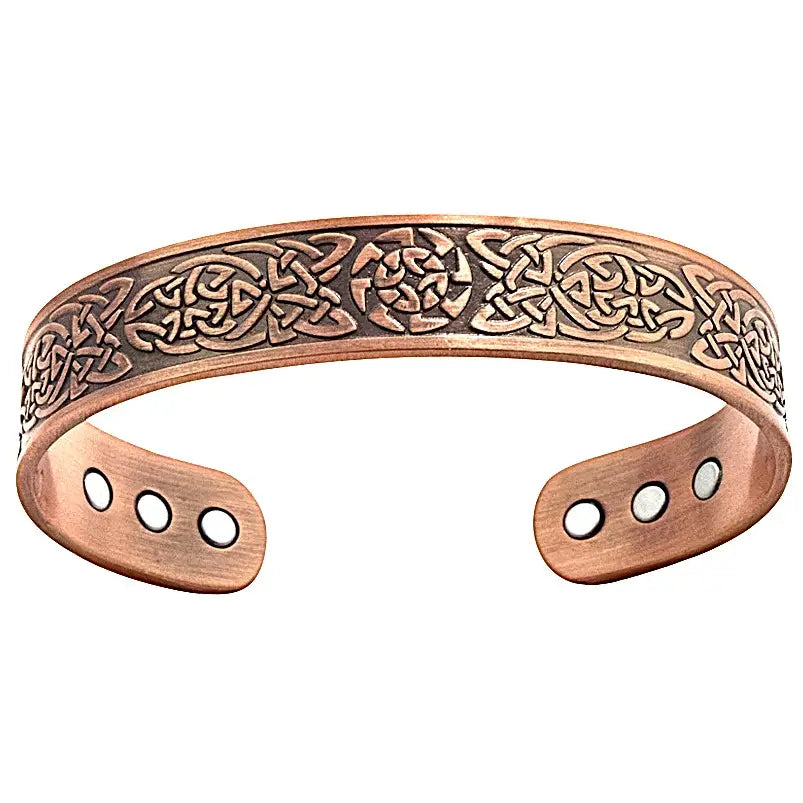 Pure Copper Mens Magnetic Adjustable Bracelet