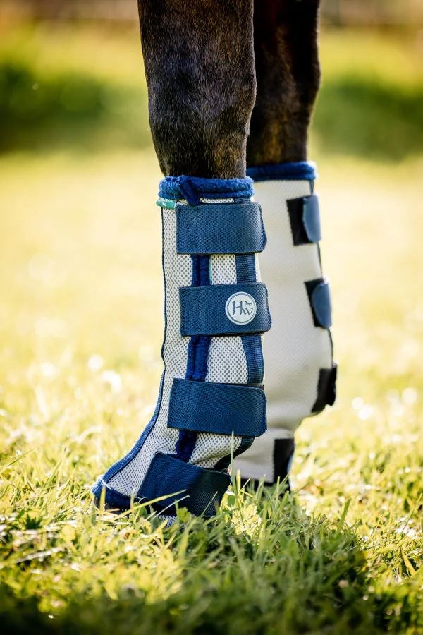 Horseware Flyboot Silver with Navy