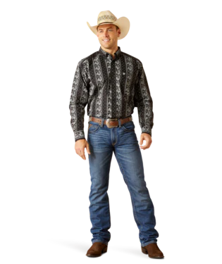 Ariat Mns Jared LS Shirt Black - Black Friday Sale