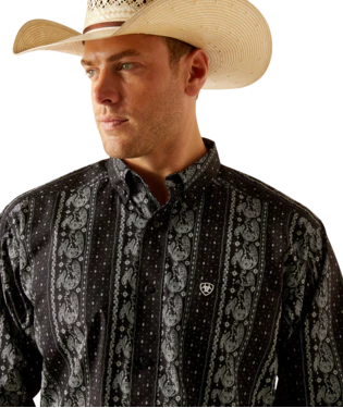 Ariat Mns Jared LS Shirt Black - Black Friday Sale