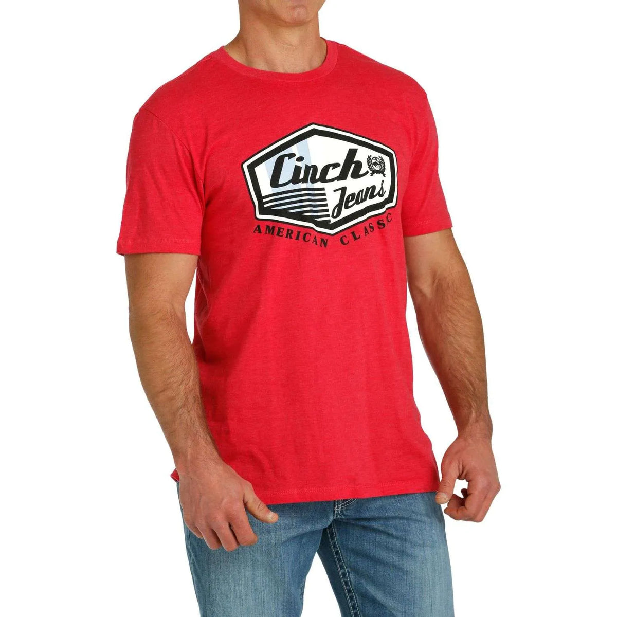 Cinch Mens Red Graphic T Shirt - EOFY Sale