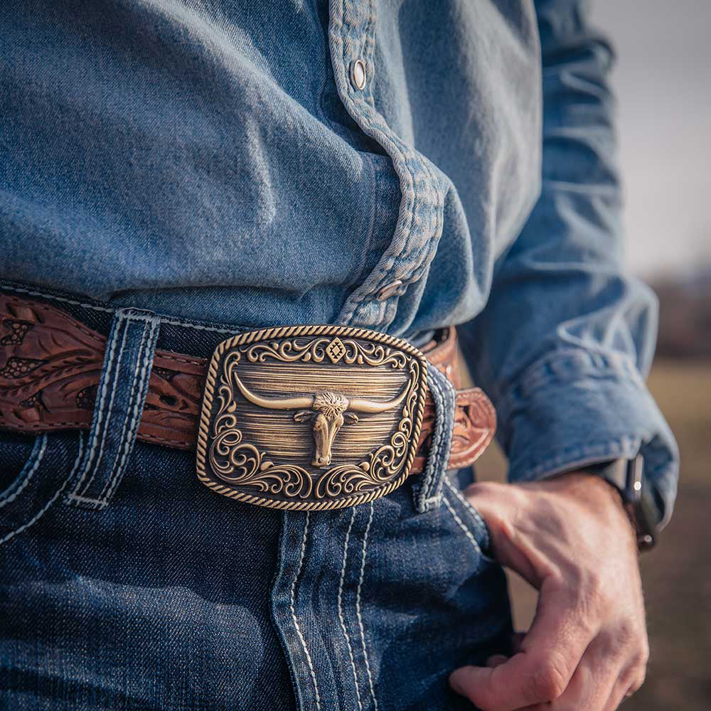 Attitude Belt Buckle - Longhorn Legend Heritage