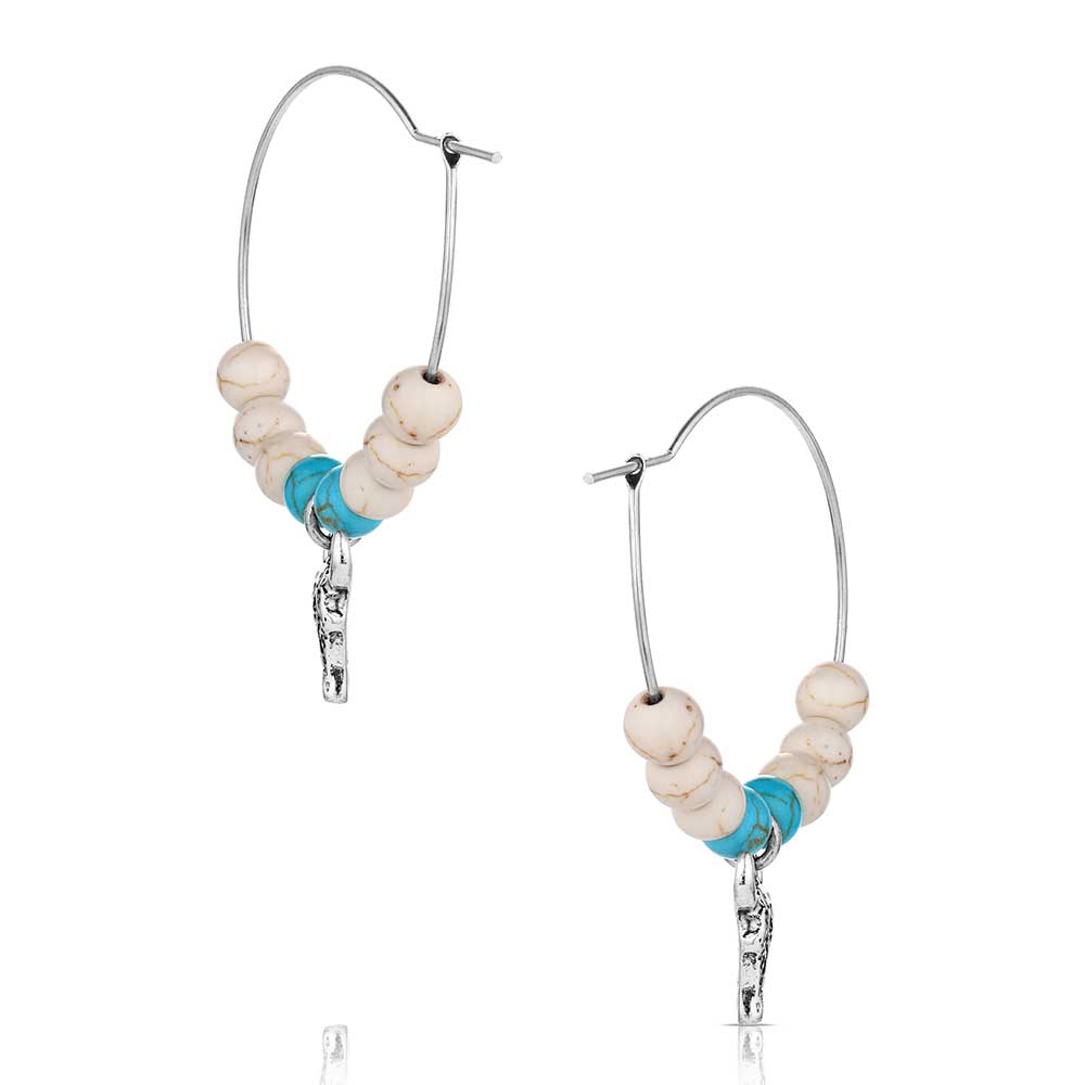 Montana Silversmith - Ivory Skies Beaded Hoop Earring