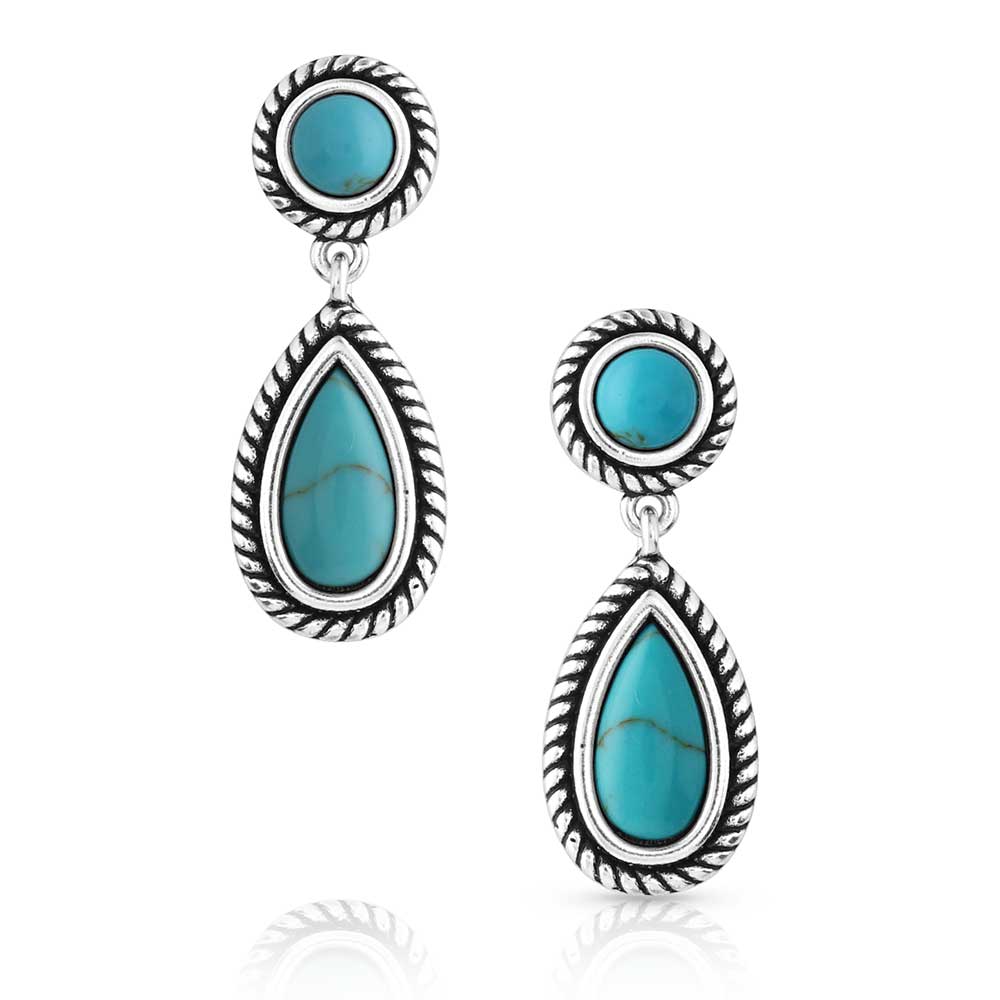 Montana Silversmiths Tranquil Waters Turquoise Earrings