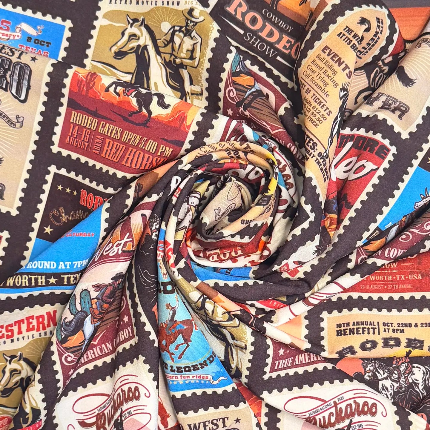 Western Rodeo Print Wild Rag