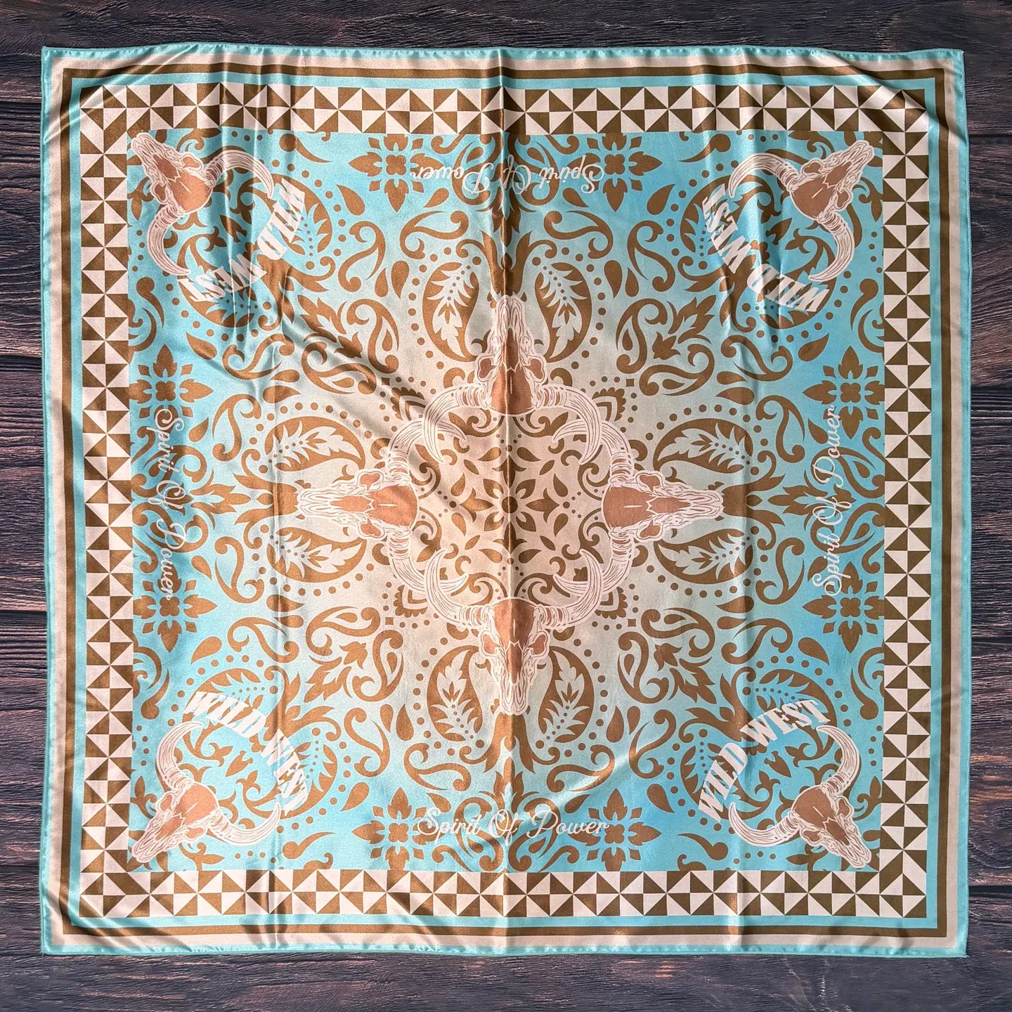 Paisley Wild West Print Silk Scarf | Country Clothing - Scarf | Saddleworld Ipswich