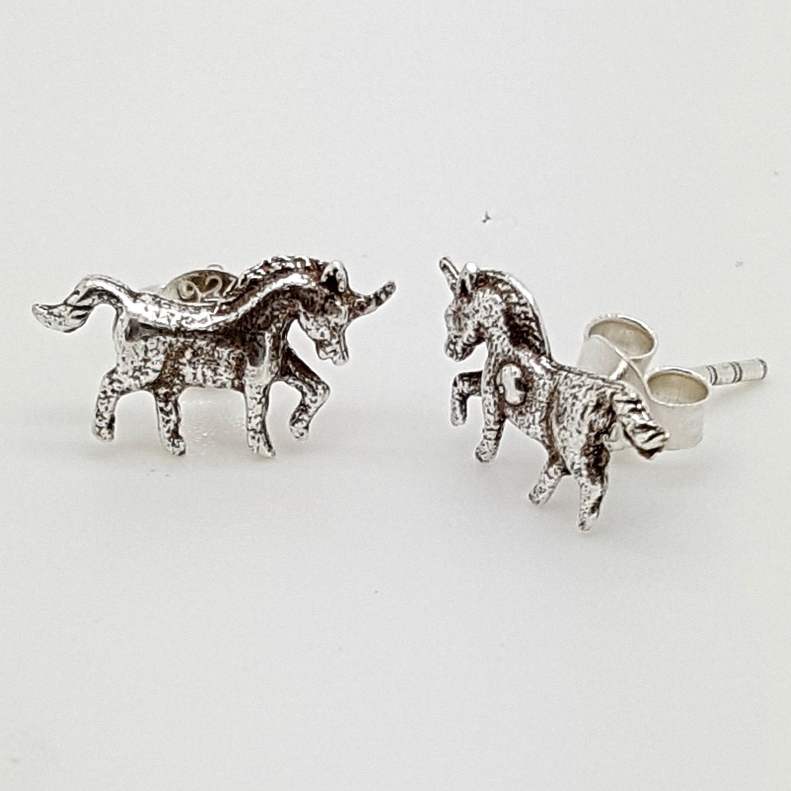 Earrings Ss Unicorn Studs
