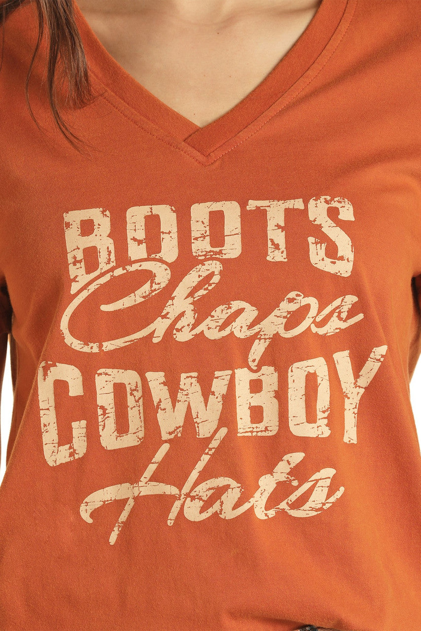 Rock and Roll Cowboy Graphic T Shirt - Black Friday Sales