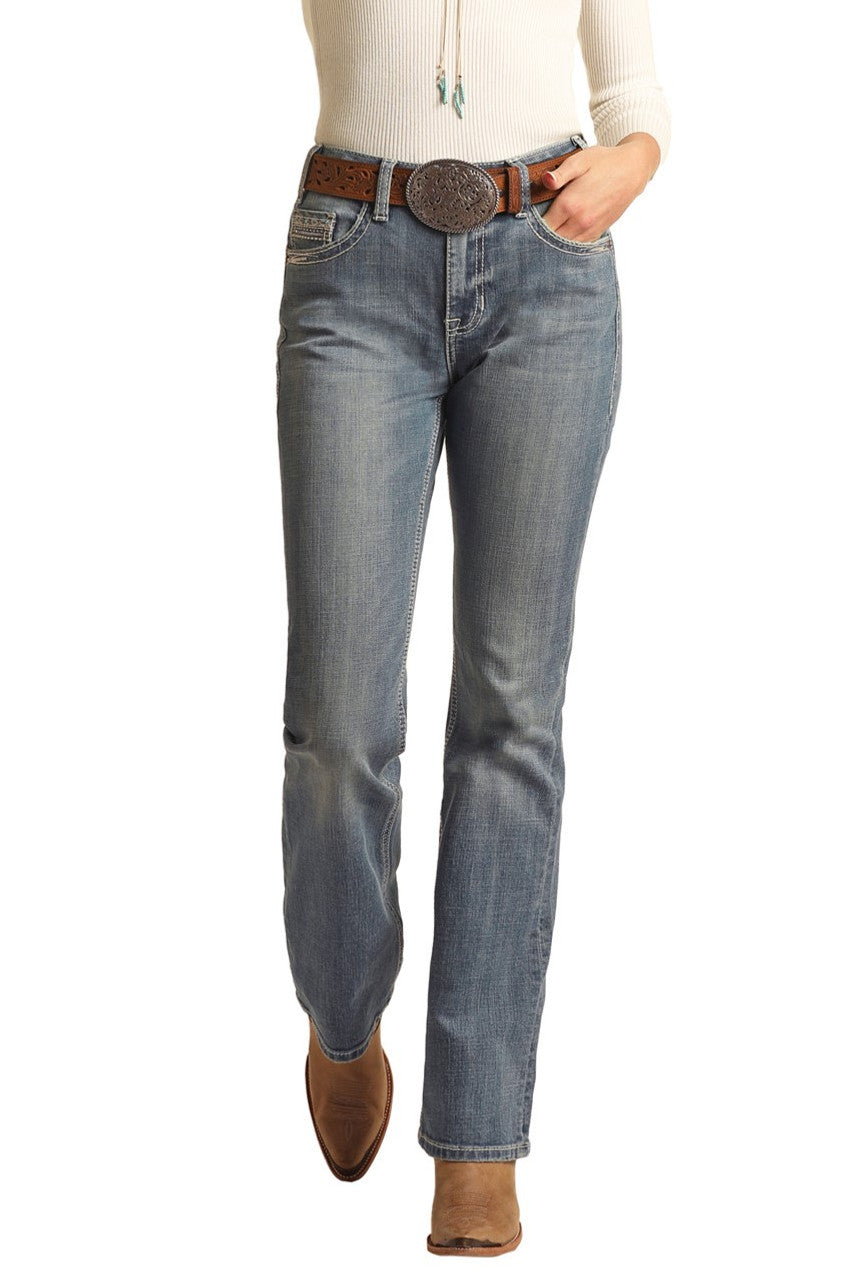 Rock and Roll High Rise Extra Stretch Bootcut Jeans