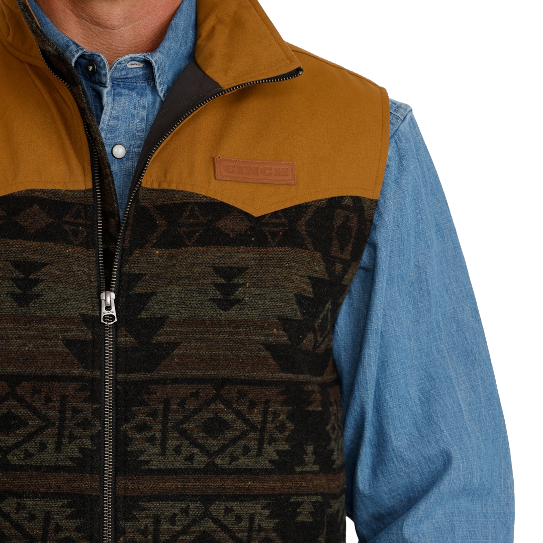 CinchMensJacquardVest | Country Clothing - Mens Vest | Saddleworld Ipswich