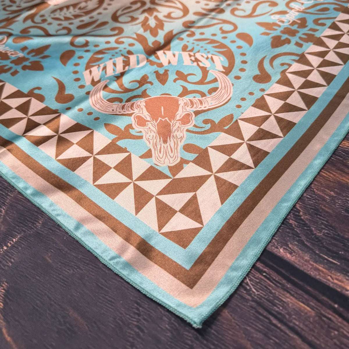 Paisley Wild West Print Silk Scarf