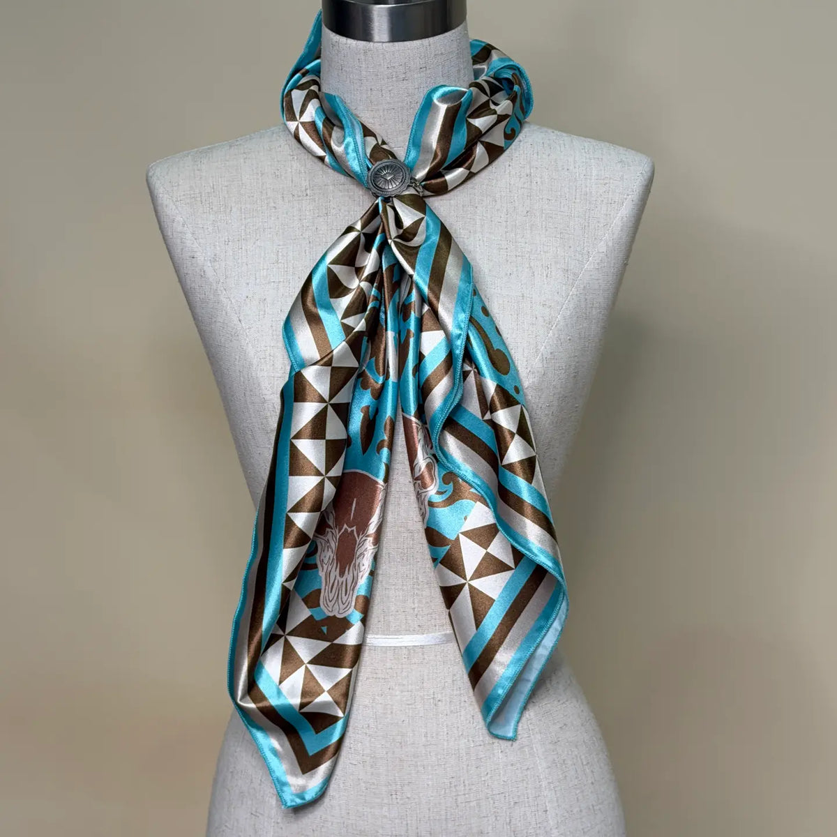 Paisley Wild West Print Silk Scarf
